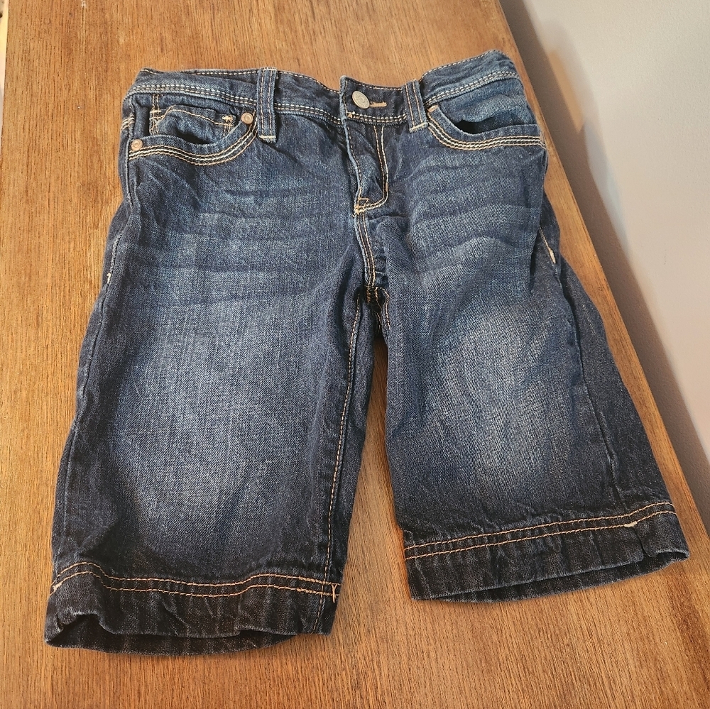 Old Navy Size 12 Dark Blue Jean Shorts On 02/11 Kids Bermuda Jean Shorts